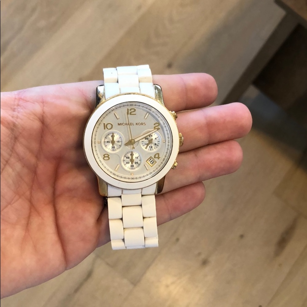 White Women’s Michael Kors Watch
